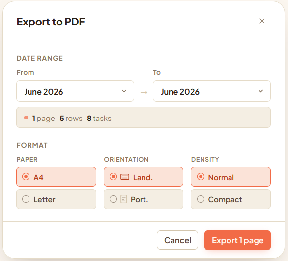 Print-ready in one click